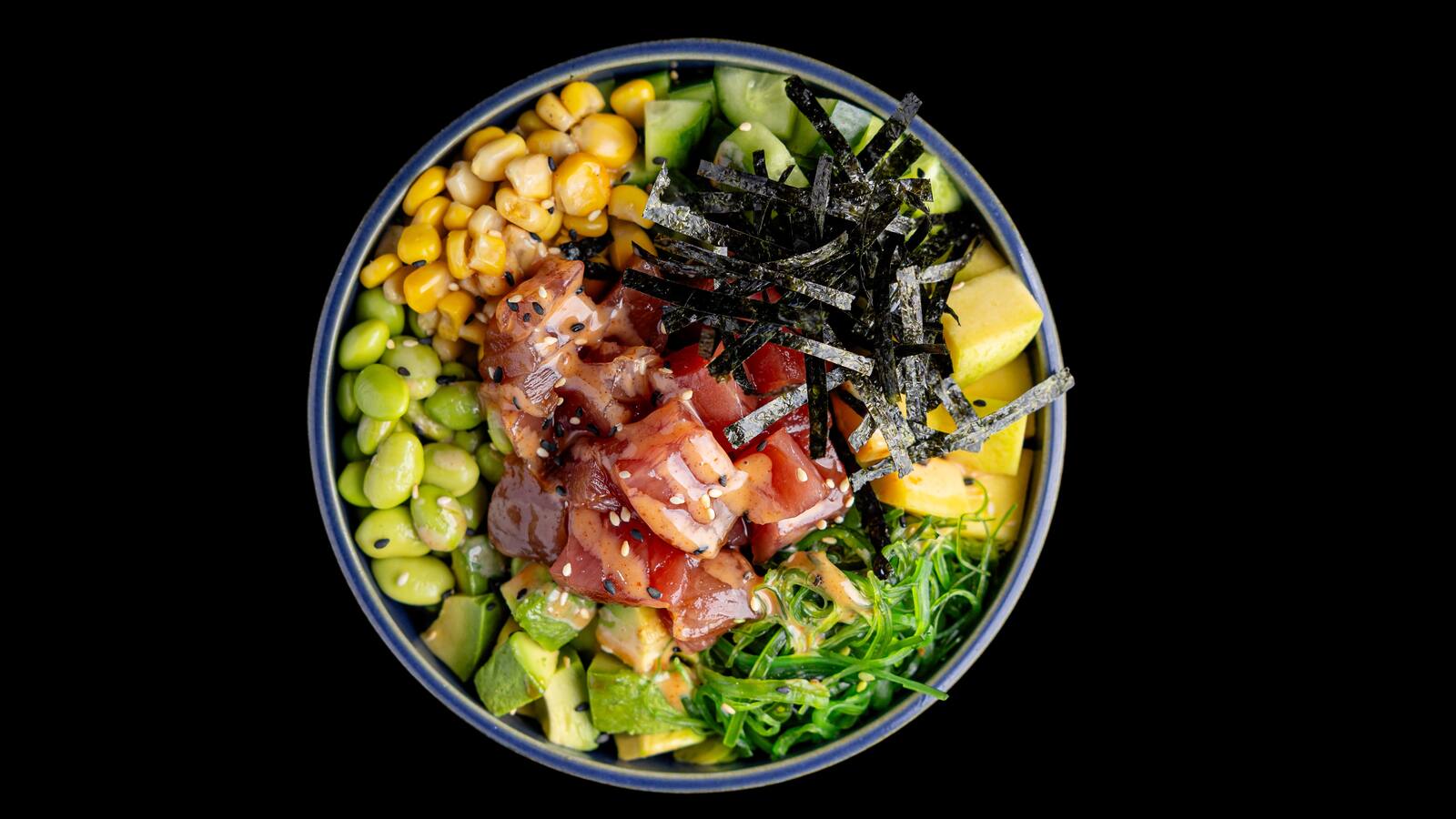 Raw tuna sesame bowl